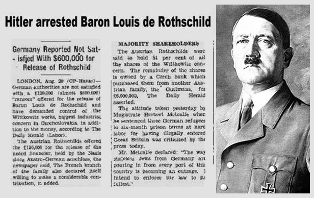Image result for Hitler was a Rothschild